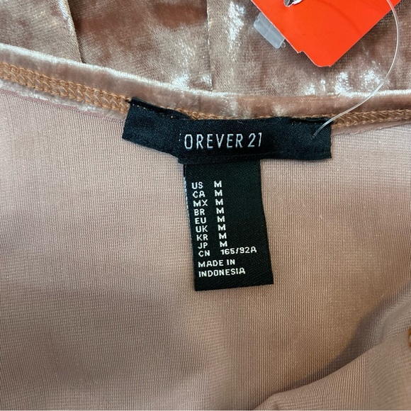 NWT velvet bodysuit F21 medium new - Picture 4 of 5